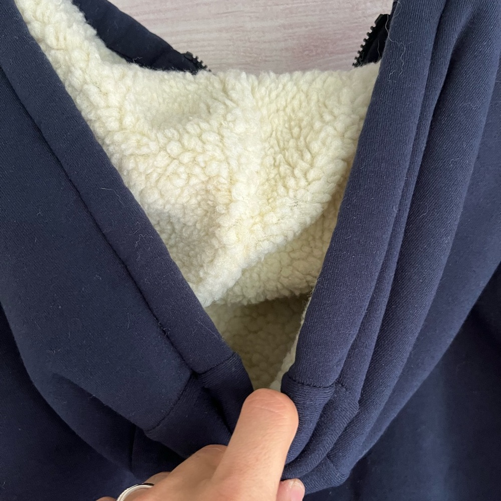 Duke Ultimate Fleece Lined Hooded Sweatshirt Navy XL - Picture 5 of 5